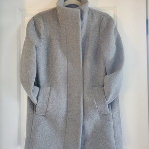 J. Crew Wool Blend Coat Heather Gray Size 4 Petitie
